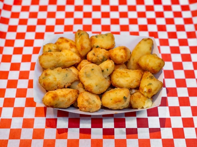 Cheese Parmesan Garlic Breaded Curds.